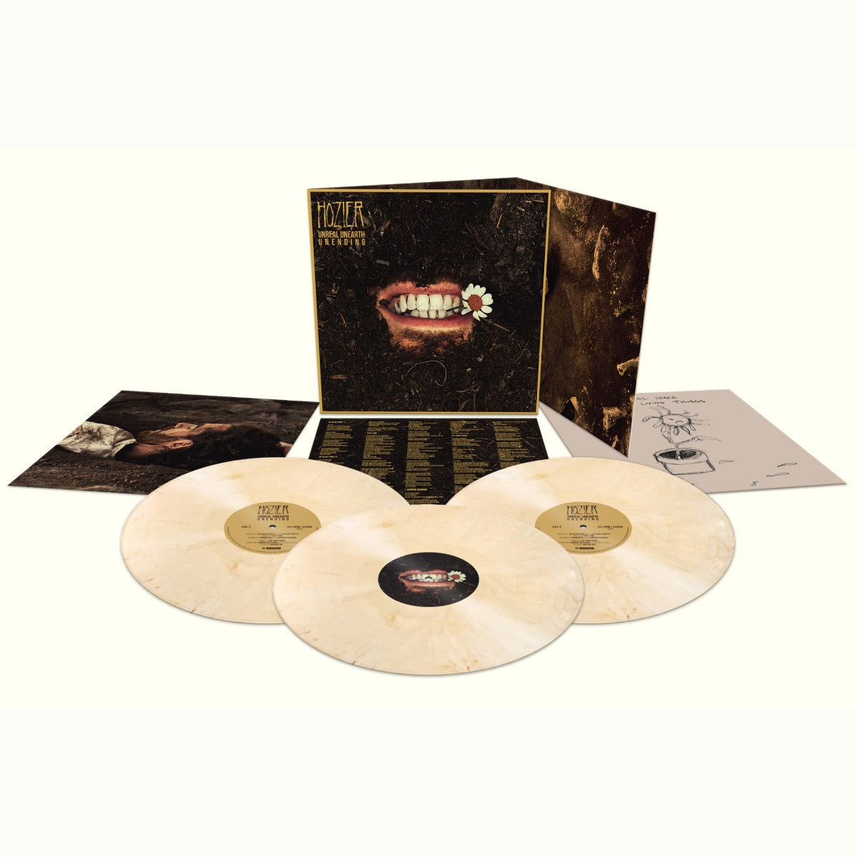 HOZIER | Unreal Unearth Unending (140 Gram Tooth White Vinyl) (3 Lp's) - Vinyl