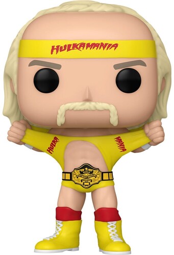 Hulk Hogan | Funko POP! WWE: Hulkamania Hulk Hogan with Belt (Vinyl Figure, Collectible) - Action Figure