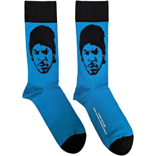Ice Cube | Portrait - Socks Blue