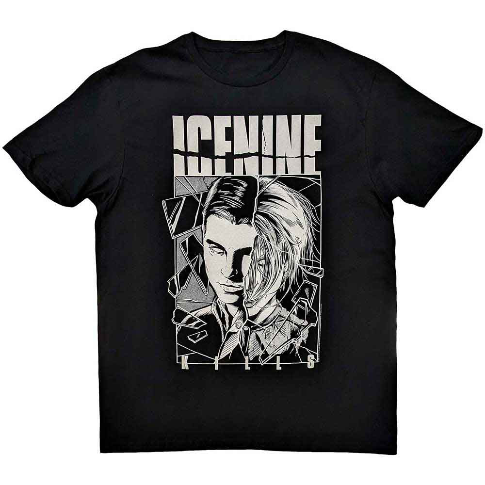Ice Nine Kills | Shower Scene Split Face - T-Shirt Black