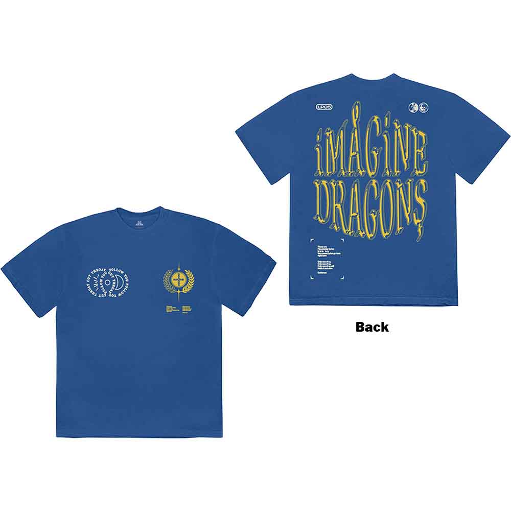 Imagine Dragons | Lyrics - T-Shirt Blue