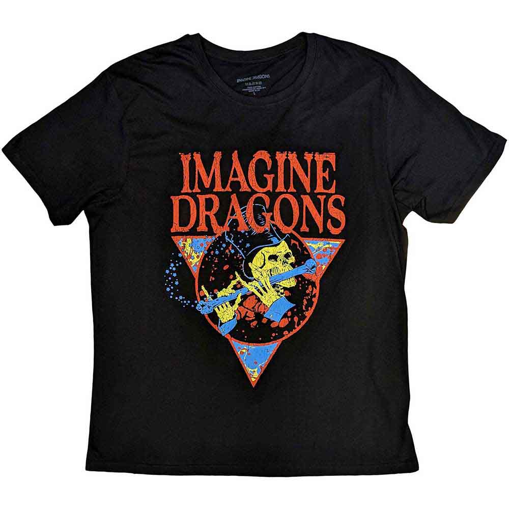Imagine Dragons | Skeleton Flute - T-Shirt Black