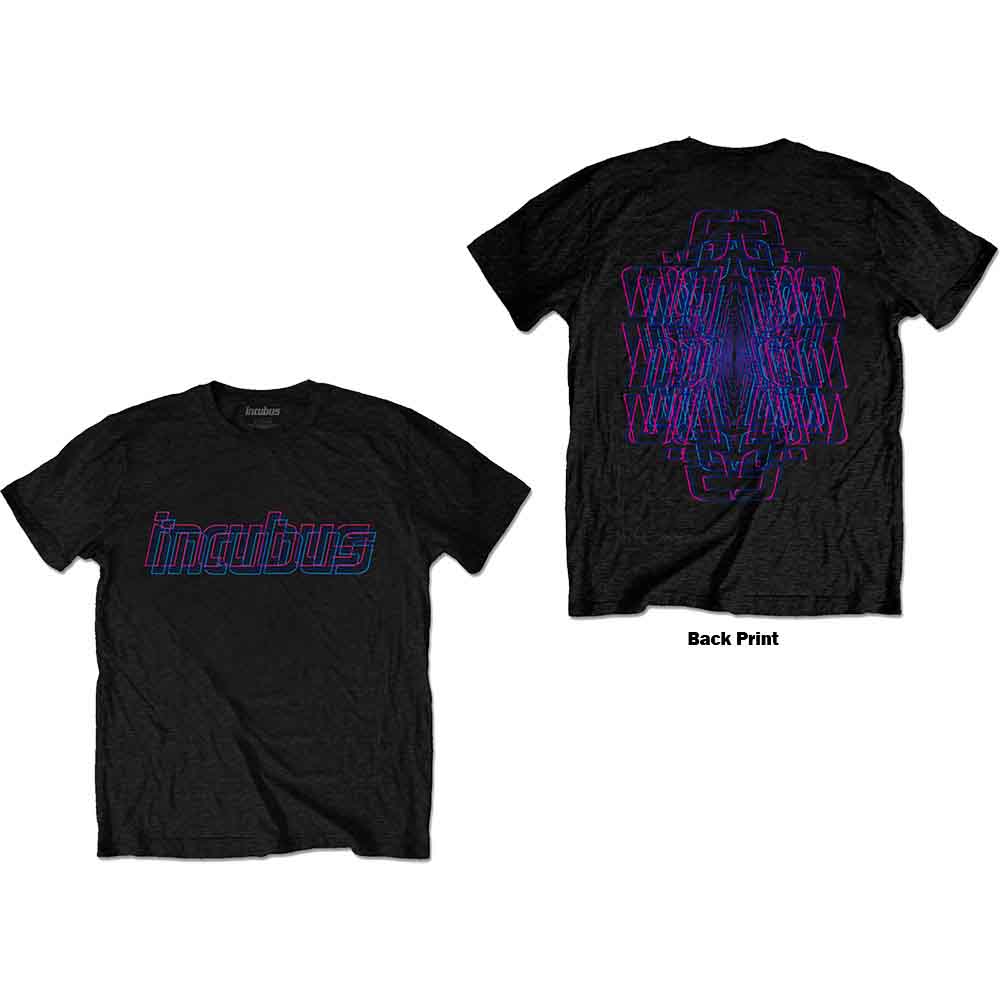 Incubus | Trippy Neon - T-Shirt Black