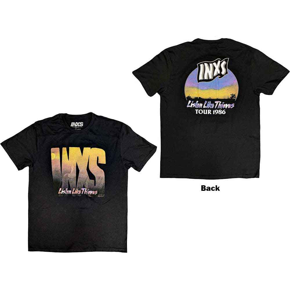 INXS | Listen Like Thieves Tour - T-Shirt Black