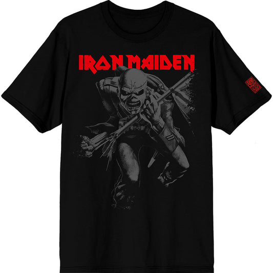 Iron Maiden | 50 Trooper Crop Grey - Black