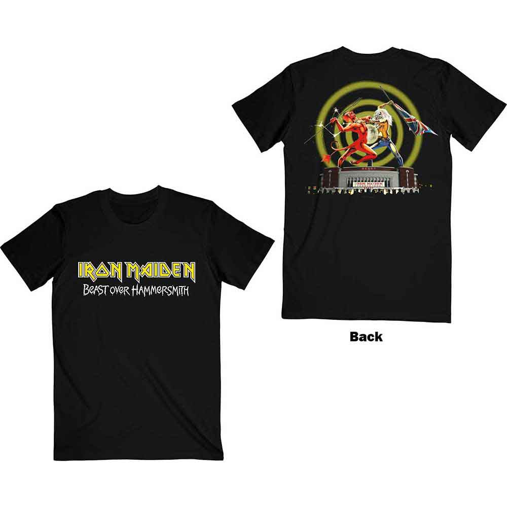 Iron Maiden | Beast Over Hammersmith Eddie & Devil - T-Shirt Black