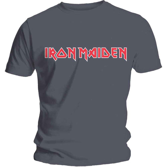 Iron Maiden | Classic Logo - T-Shirt Grey
