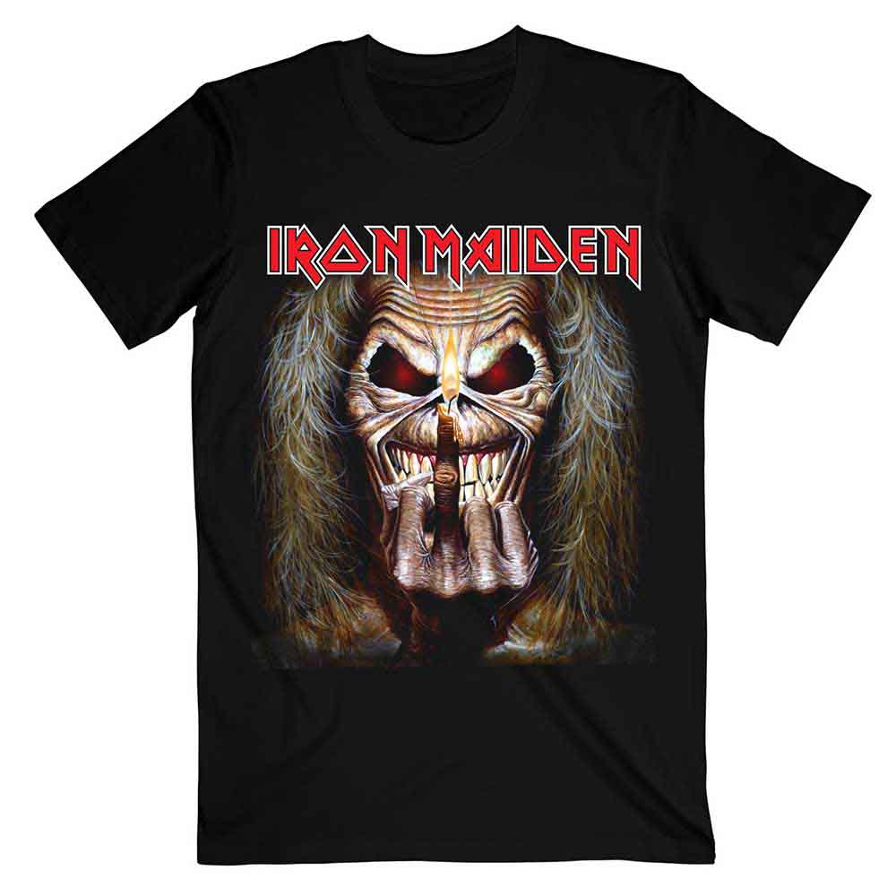 Iron Maiden | Eddie Candle Finger - T-Shirt Black