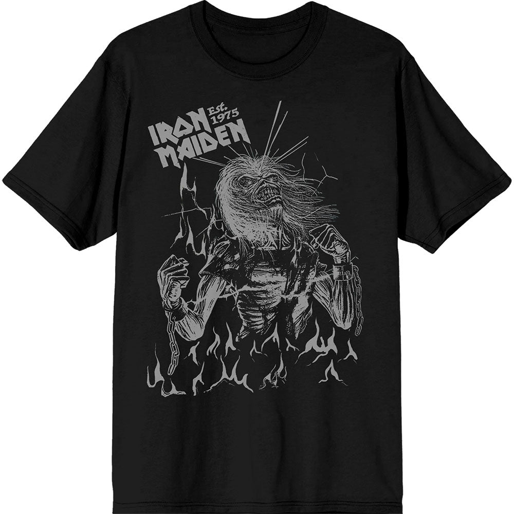 Iron Maiden | Est. 1975 Life After Death Flames - Black