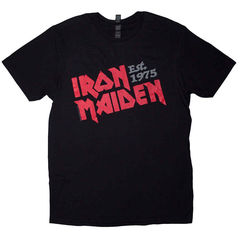 Iron Maiden | Est. 1975 Slanted Logo - Black