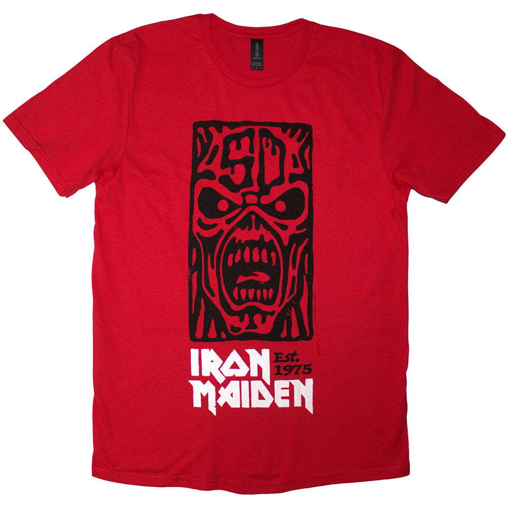 Iron Maiden | Est. 1975 Stamp Logo Black - Red