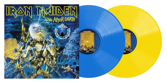 Iron Maiden | Live After Death: 40th Anniversary Edition (Limited Collector's Edition, Blue & Yellow Colored Vinyl) (2 Lp's) - Vinyl