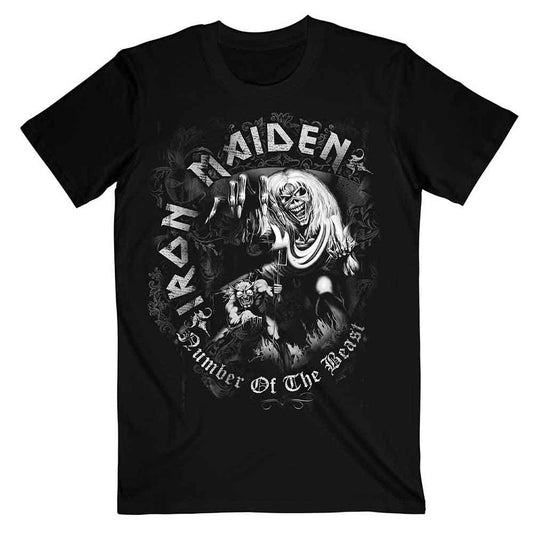 Iron Maiden | Number Of The Beast Grey Tone - T-Shirt Black