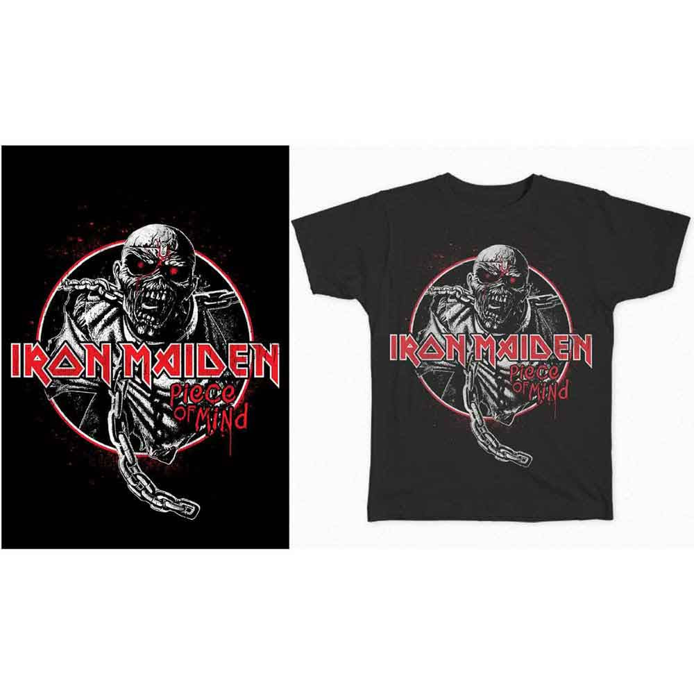 Iron Maiden | Piece of Mind Circle - T-Shirt Black