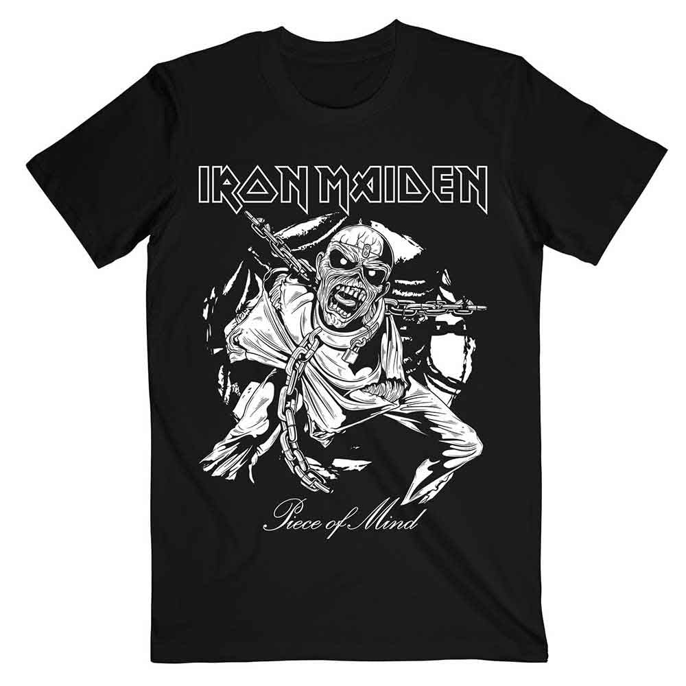 Iron Maiden | Piece of Mind Mono Eddie - T-Shirt Black