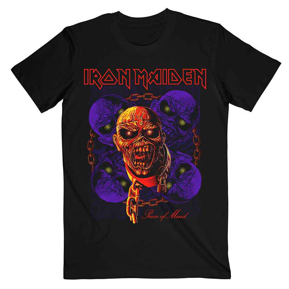 Iron Maiden | Piece of Mind Multi Head Eddie - T-Shirt Black
