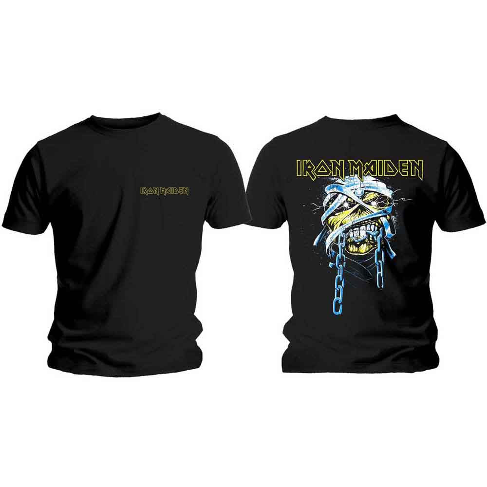Iron Maiden | Powerslave Head & Logo - T-Shirt Black
