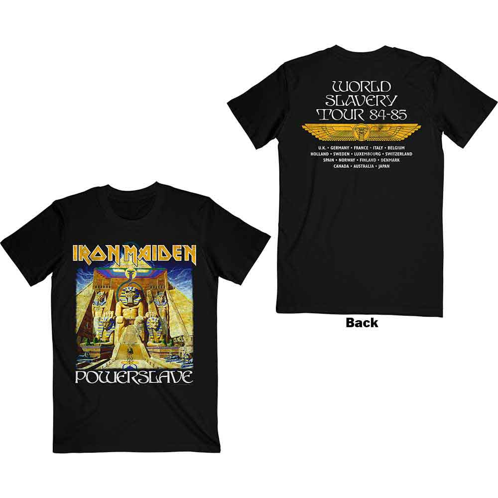 Iron Maiden | Powerslave World Slavery Tour - T-Shirt Black