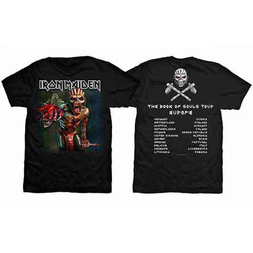 Iron Maiden | The Book of Souls European Tour V.1 - T-Shirt Black