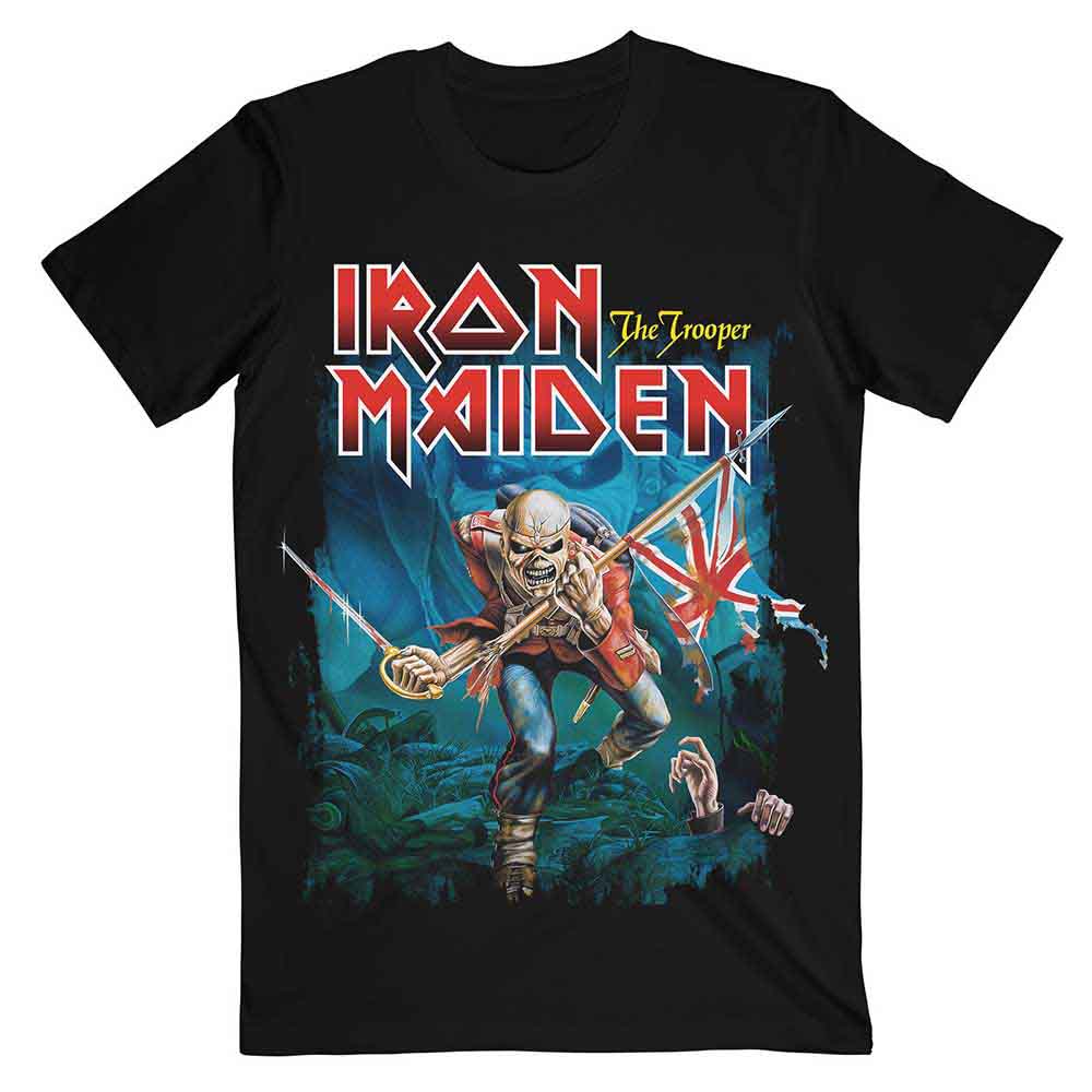 Iron Maiden | Trooper Eddie Large Eyes - T-Shirt Black