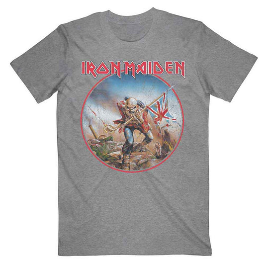 Iron Maiden | Trooper Vintage Circle - T-Shirt Grey
