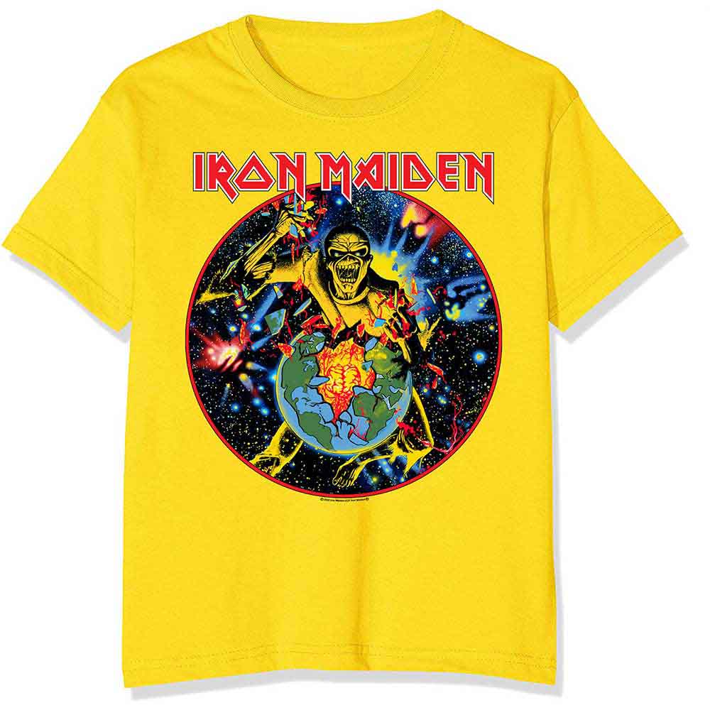 Iron Maiden | World Piece Tour Circle - T-Shirt Yellow