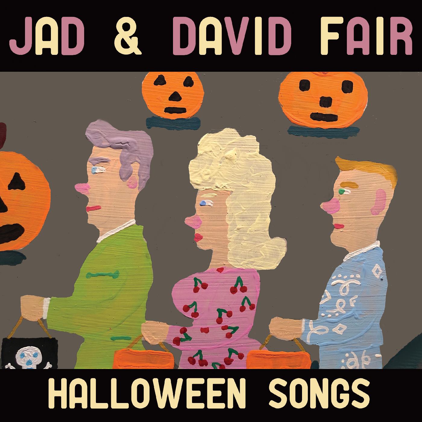Jad & David Fair | Halloween Songs (OPAQUE ORANGE WITH BLACK SWIRL VINYL) - Vinyl