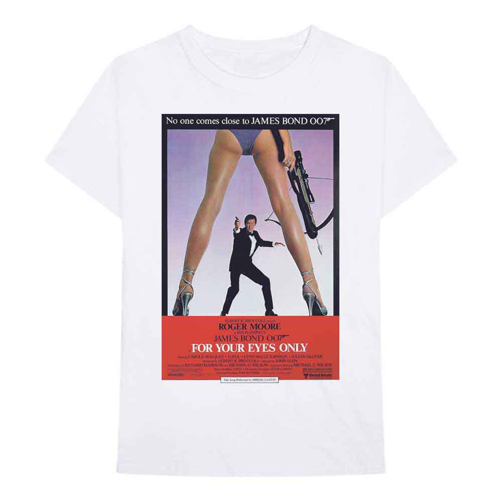 James Bond 007 | For Your Eyes Poster - T-Shirt White