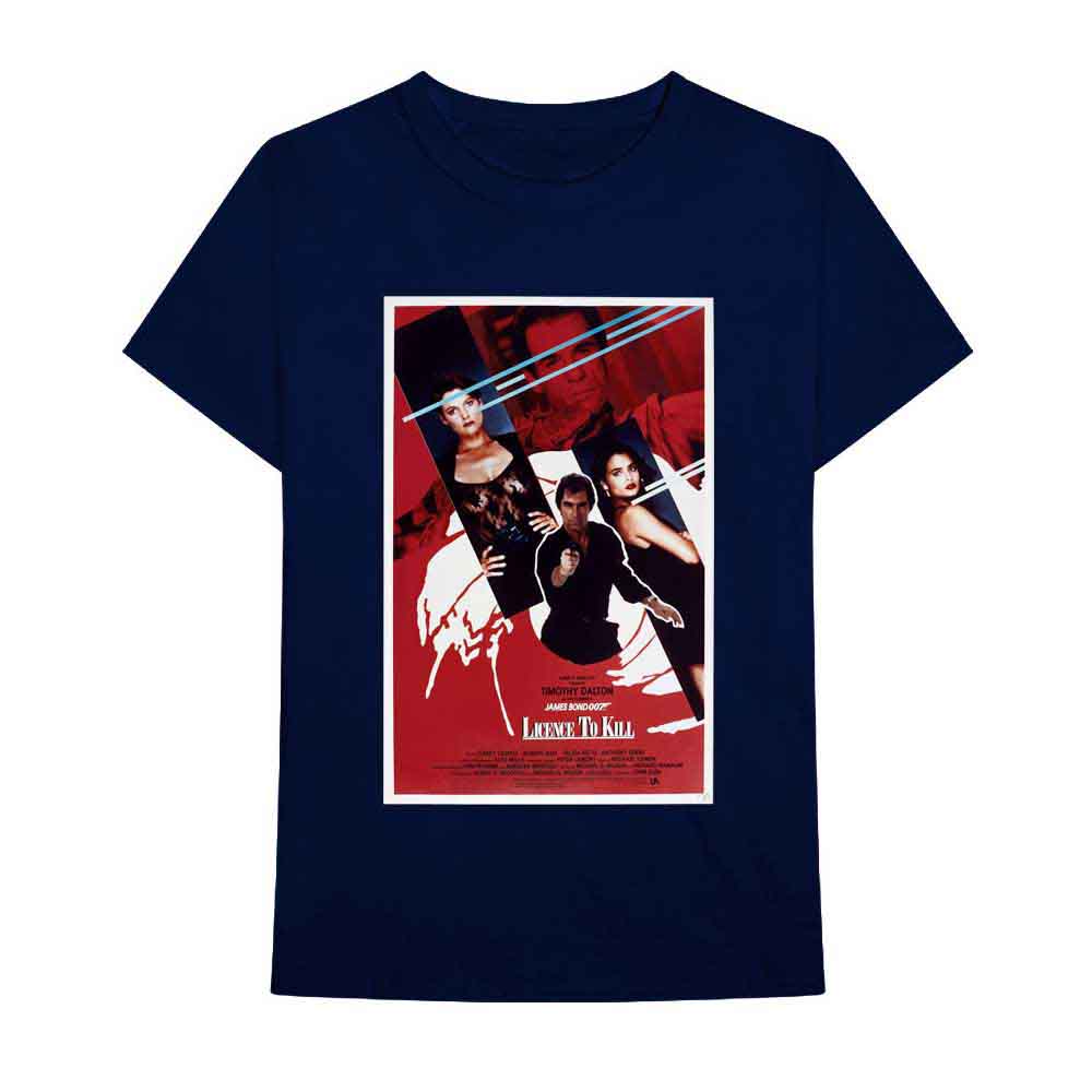 James Bond 007 | Licence To Kill Poster - T-Shirt Blue