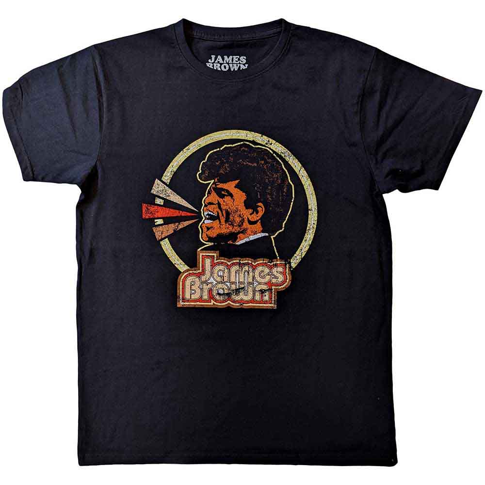 James Brown | Circle & Logo - T-Shirt Black