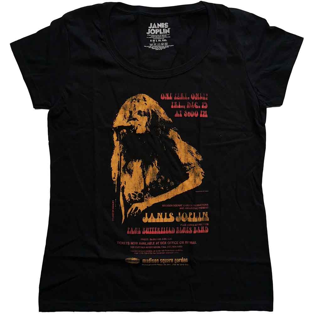 Janis Joplin | Madison Square Garden - T-Shirt Black