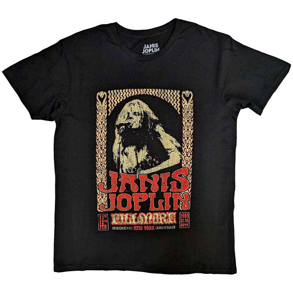 Janis Joplin | Vintage Poster - T-Shirt Black
