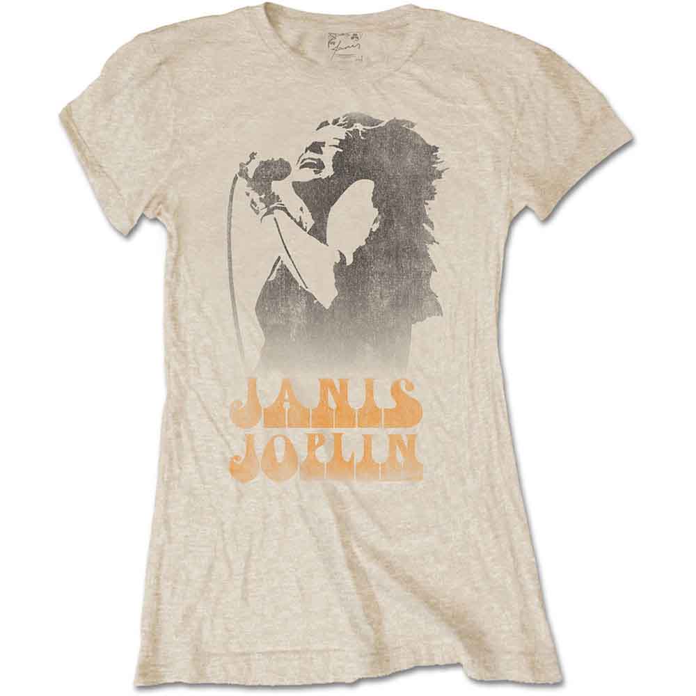 Janis Joplin | Working The Mic - T-Shirt Neutral