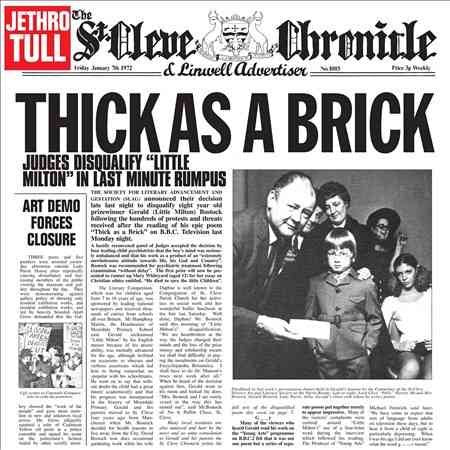 Jethro Tull | Thick As a Brick (180 Gram Vinyl) - Vinyl
