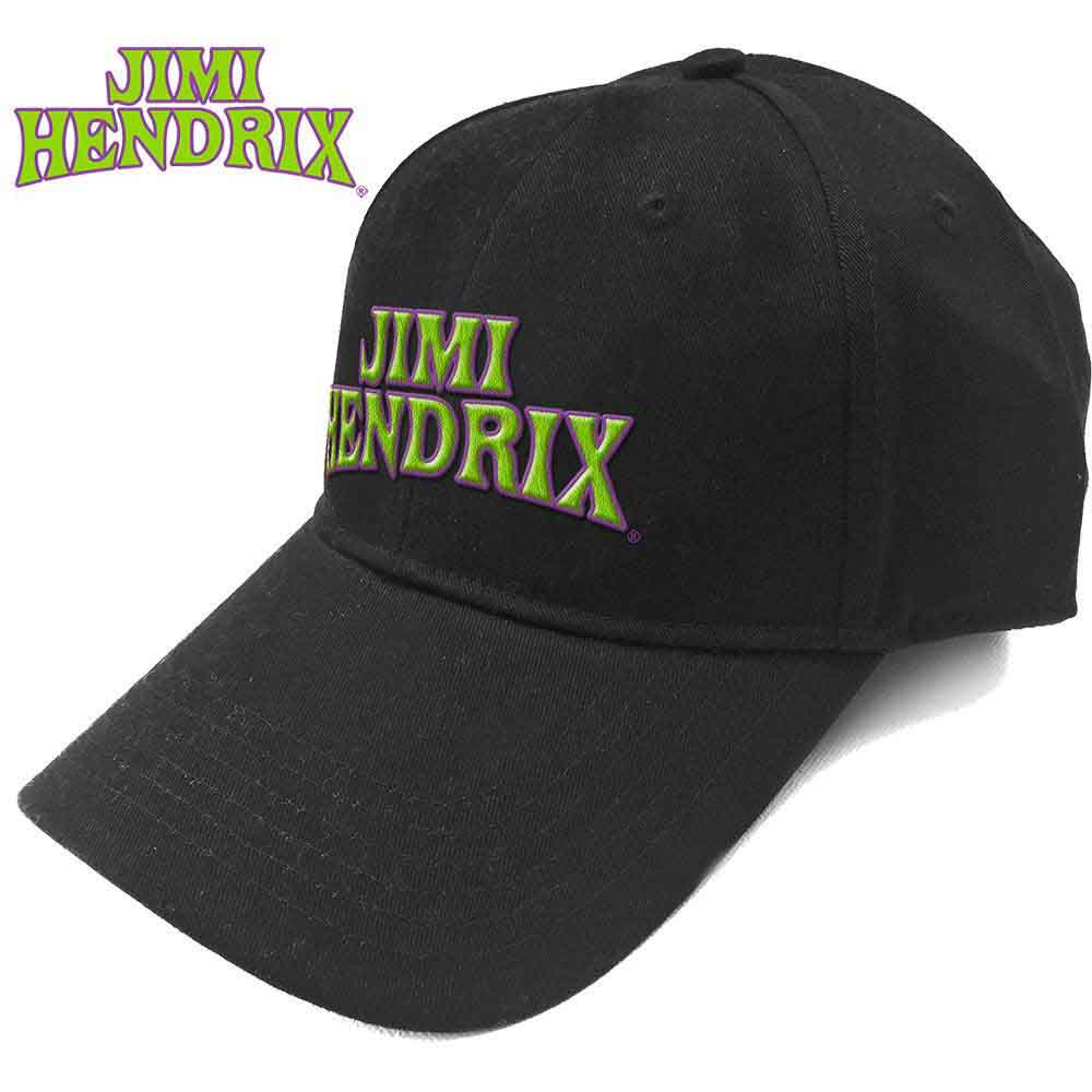 Jimi Hendrix | Arched Logo - Hat Black
