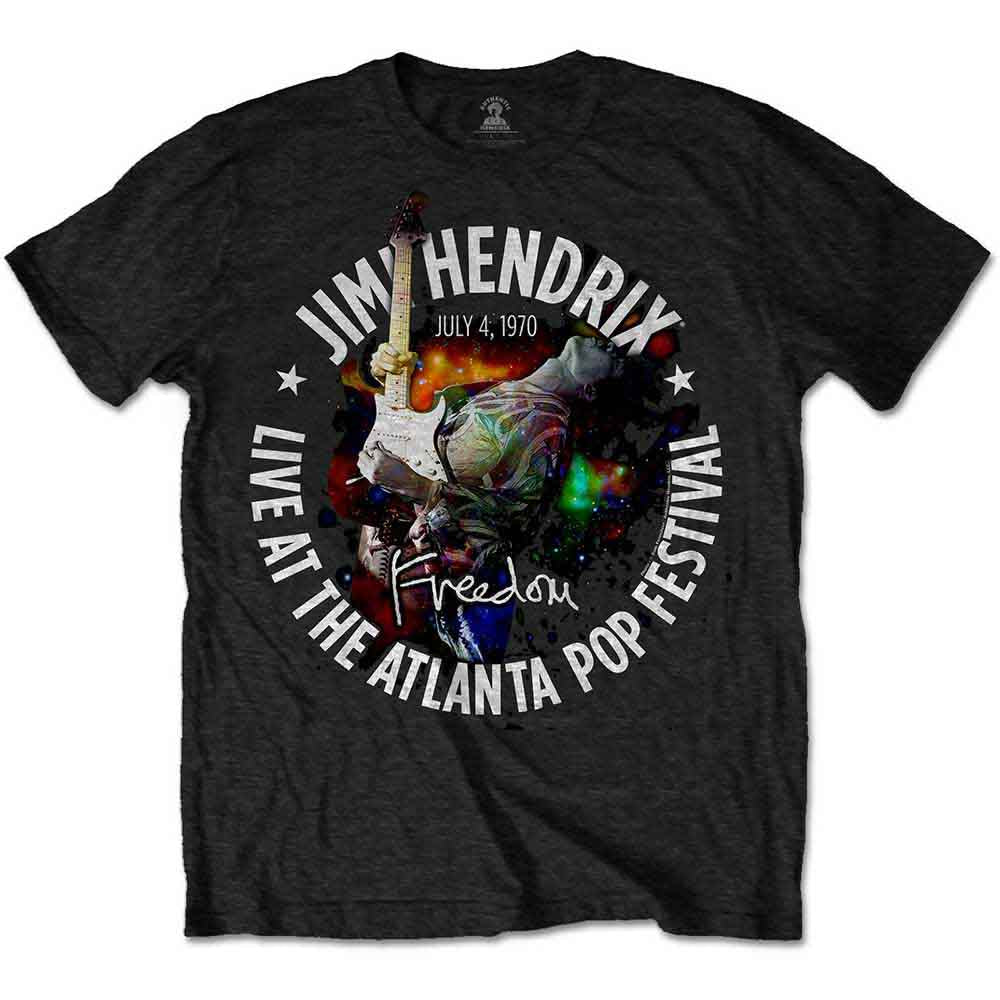 Jimi Hendrix | Atlanta Pop Festival 1970 - T-Shirt Black