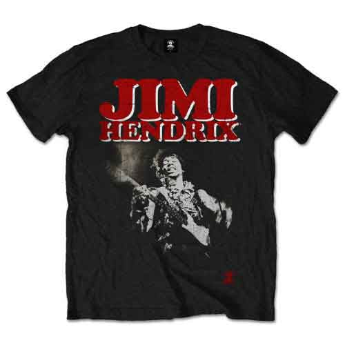 Jimi Hendrix | Block Logo - T-Shirt Black