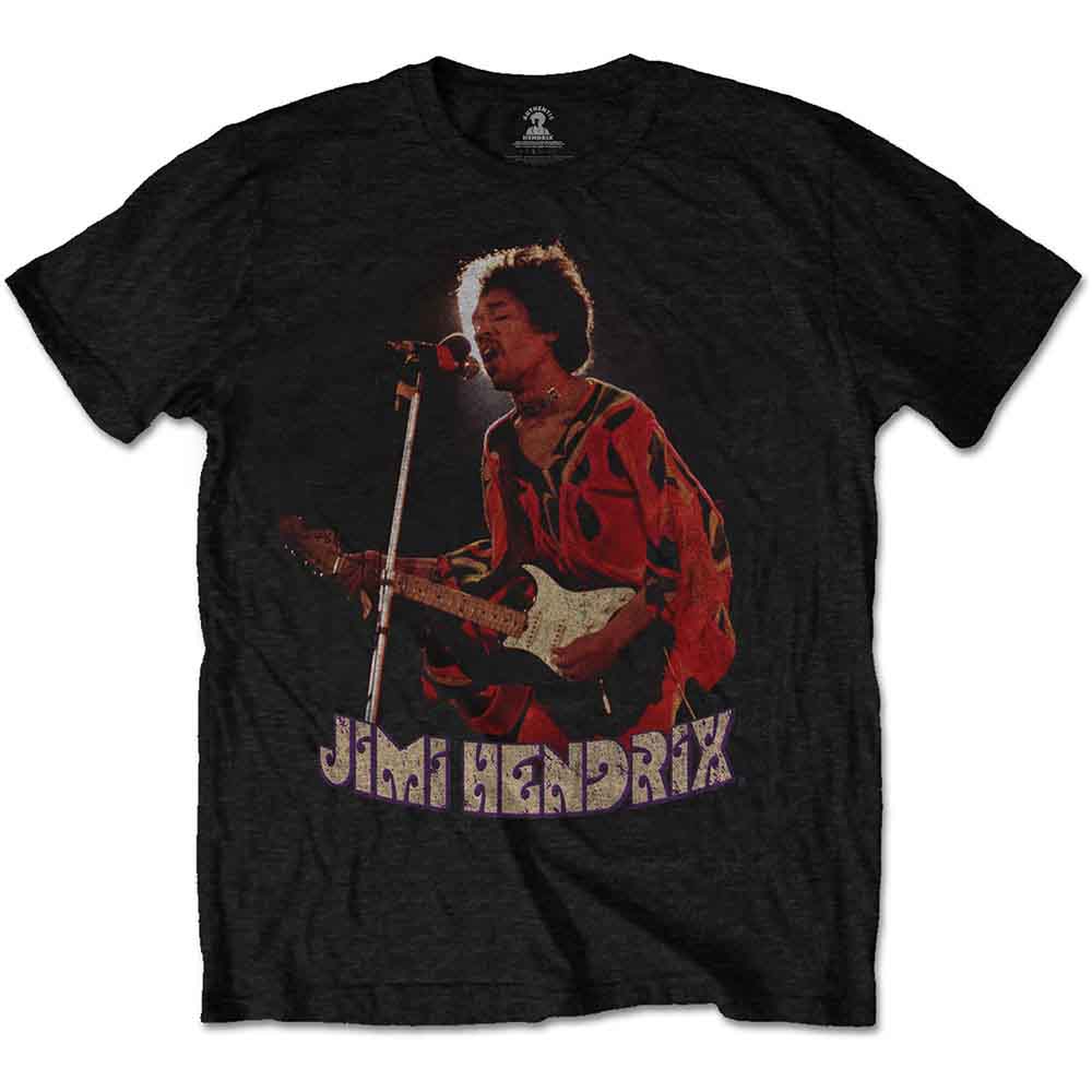 Jimi Hendrix | Orange Kaftan - T-Shirt Black