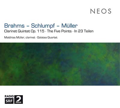 JOHANNES BRAHMS/MARTIN SCHLUMPF/MATTHIAS MULLER | Clarinet Quintet Op. 115/The Five Points/In 23 Teilen - CD