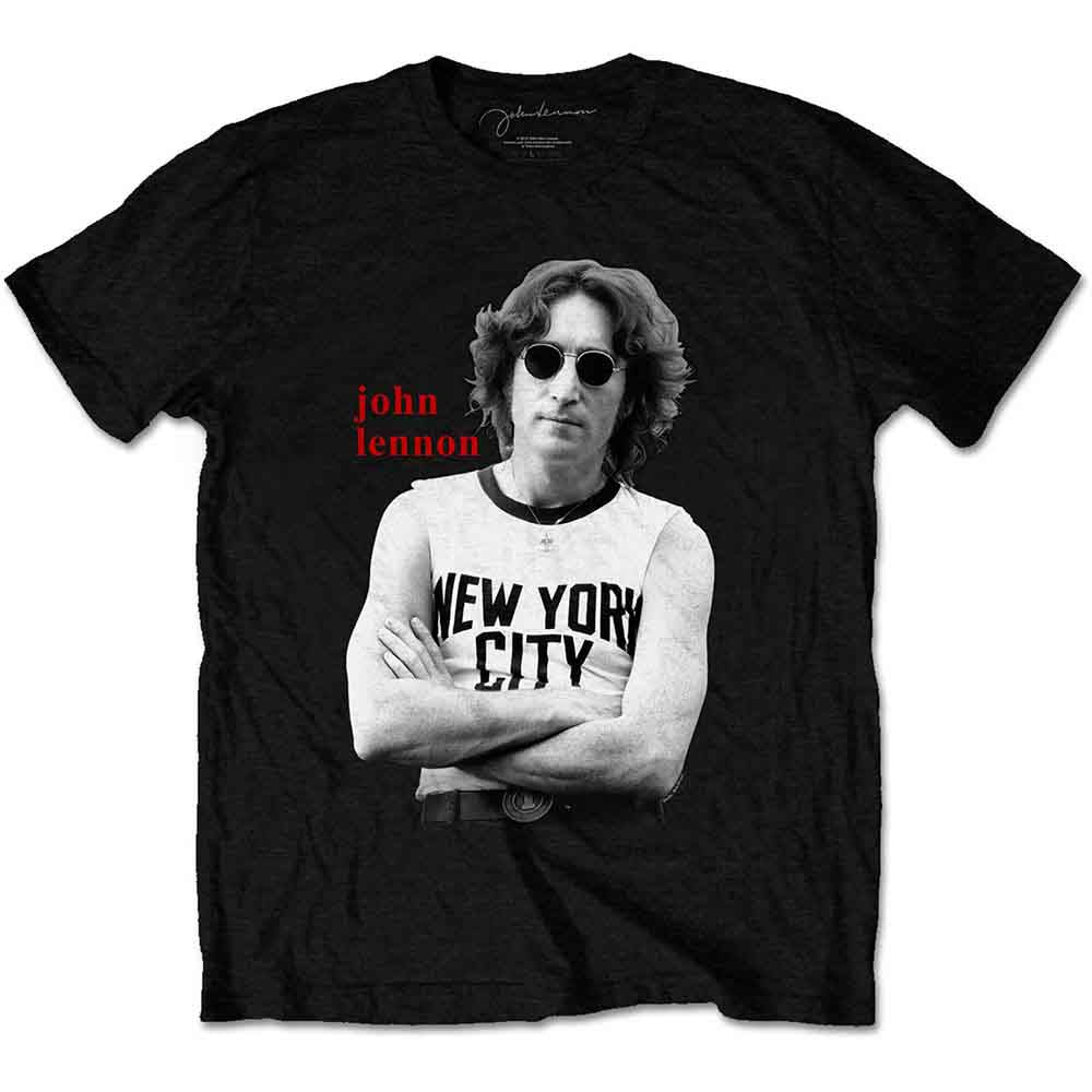 John Lennon | New York City B&W - T-Shirt Black