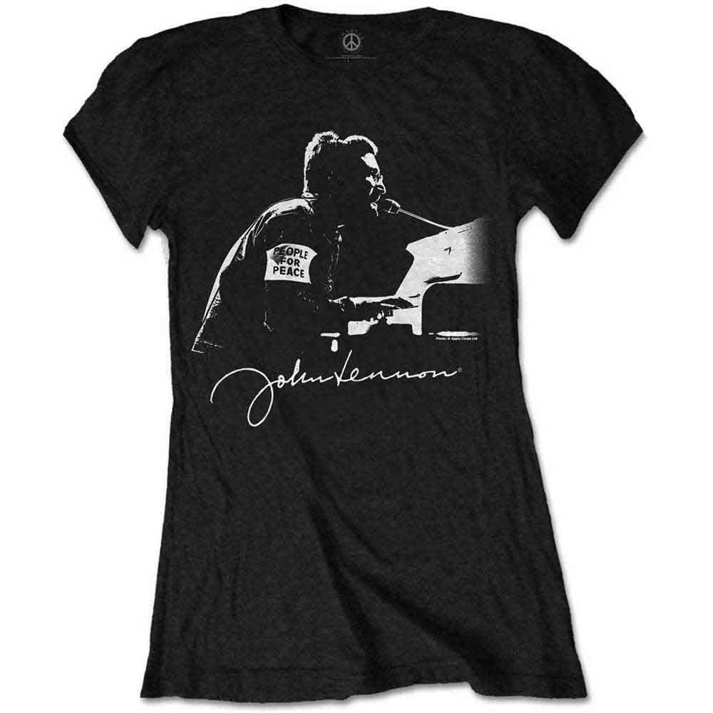 John Lennon | People for Peace - T-Shirt Black