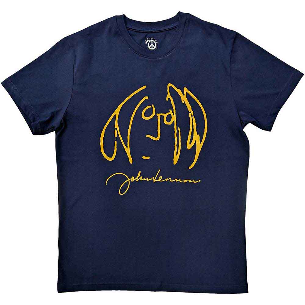 John Lennon | Self Portrait - T-Shirt Blue