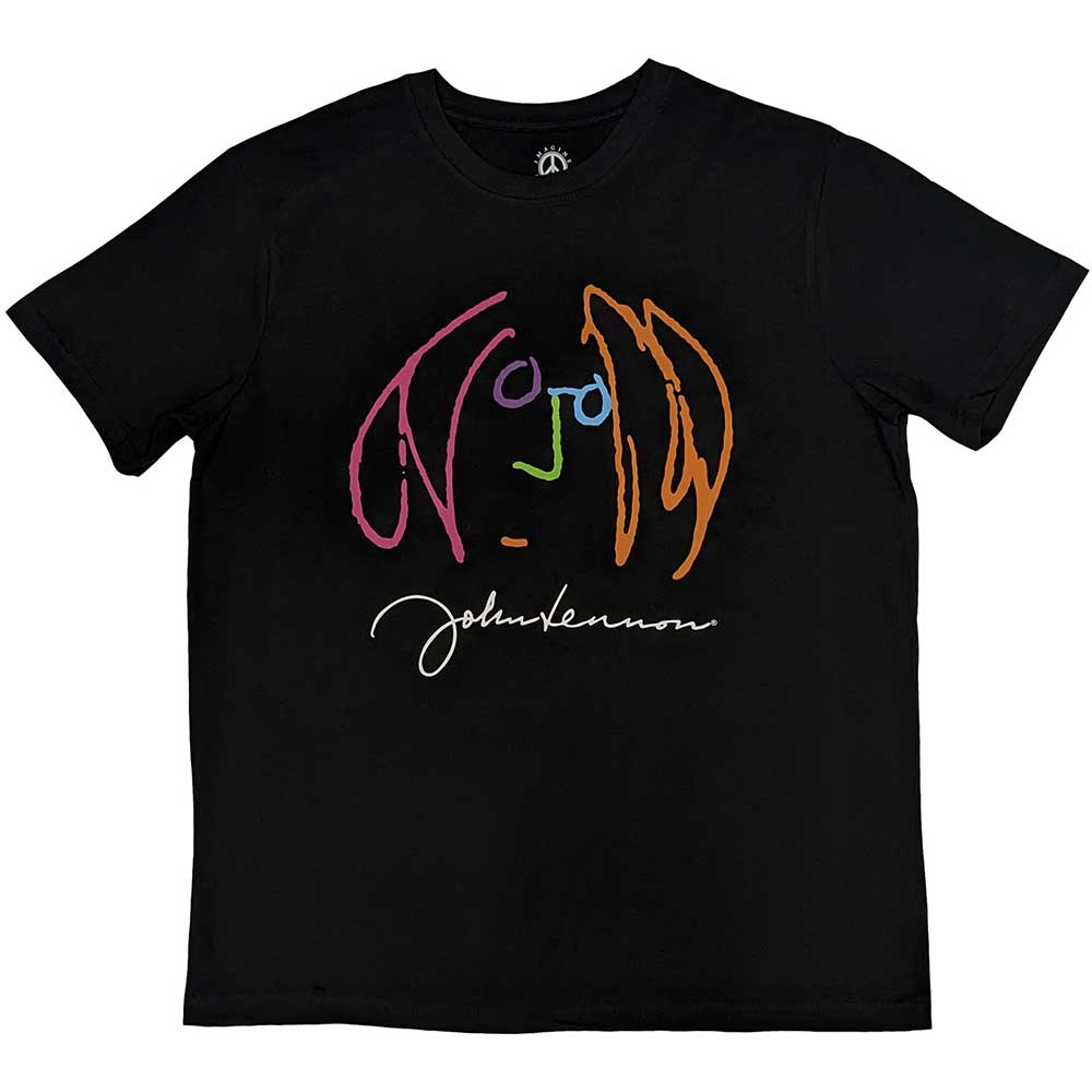 John Lennon | Self Portrait Full Colour - T-Shirt Black