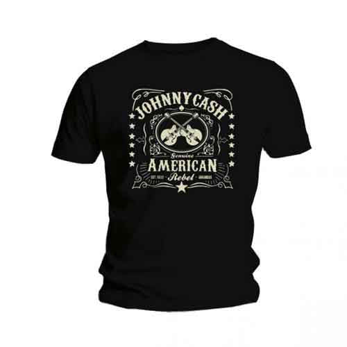 Johnny Cash | American Rebel - T-Shirt Black