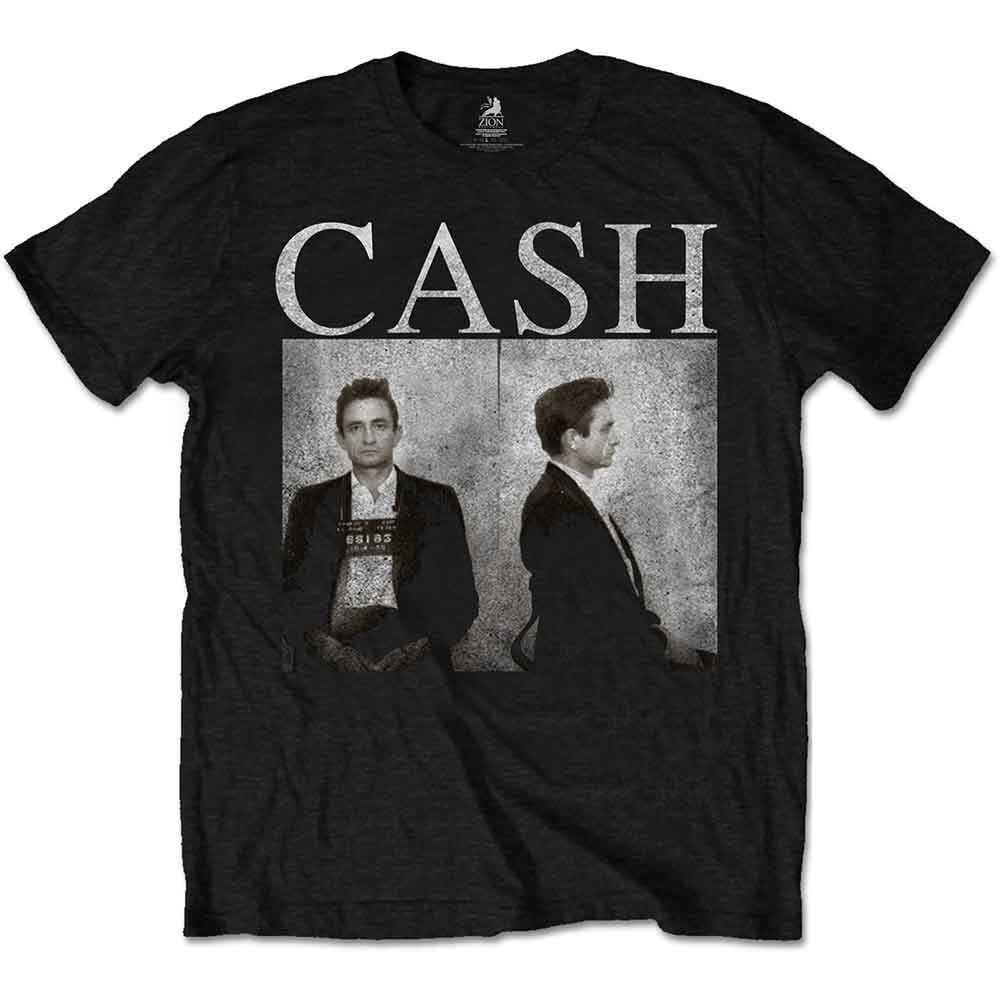 Johnny Cash | Mug Shot - T-Shirt Black
