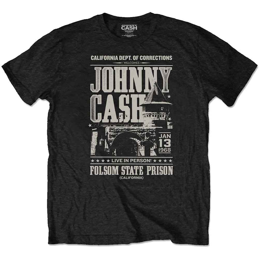 Johnny Cash | Prison Poster - T-Shirt Black