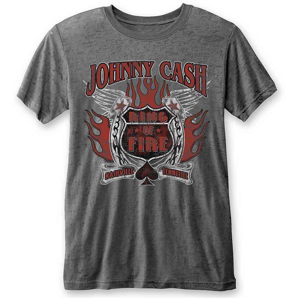 Johnny Cash | Ring of Fire - T-Shirt Grey