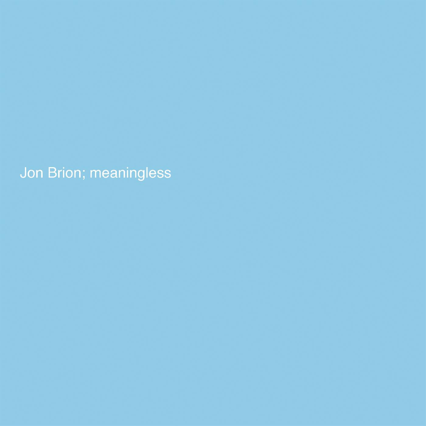 Jon Brion | Meaningless (Indie Exclusive Baby Blue Vinyl) - Vinyl