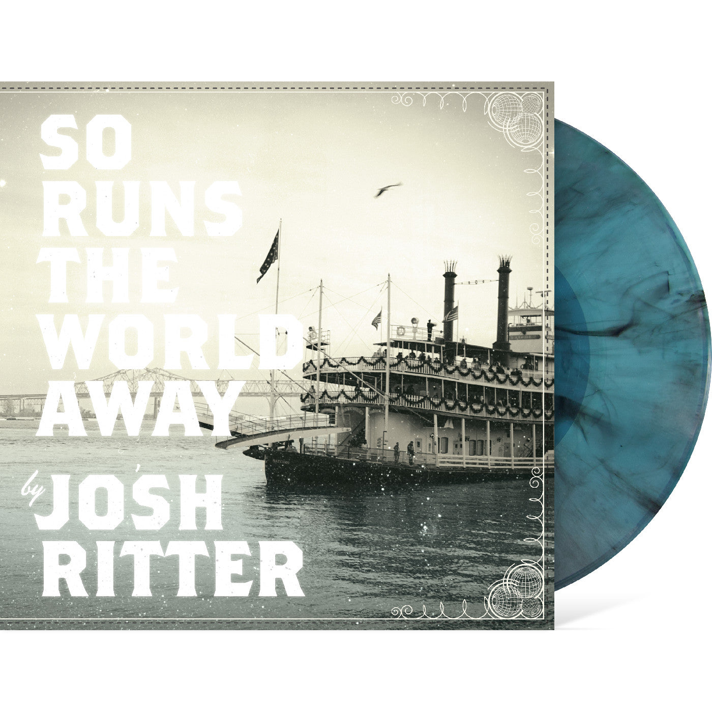 Josh Ritter | So Runs The World Away (Seaglass With Black Swirl Vinyl) - Vinyl