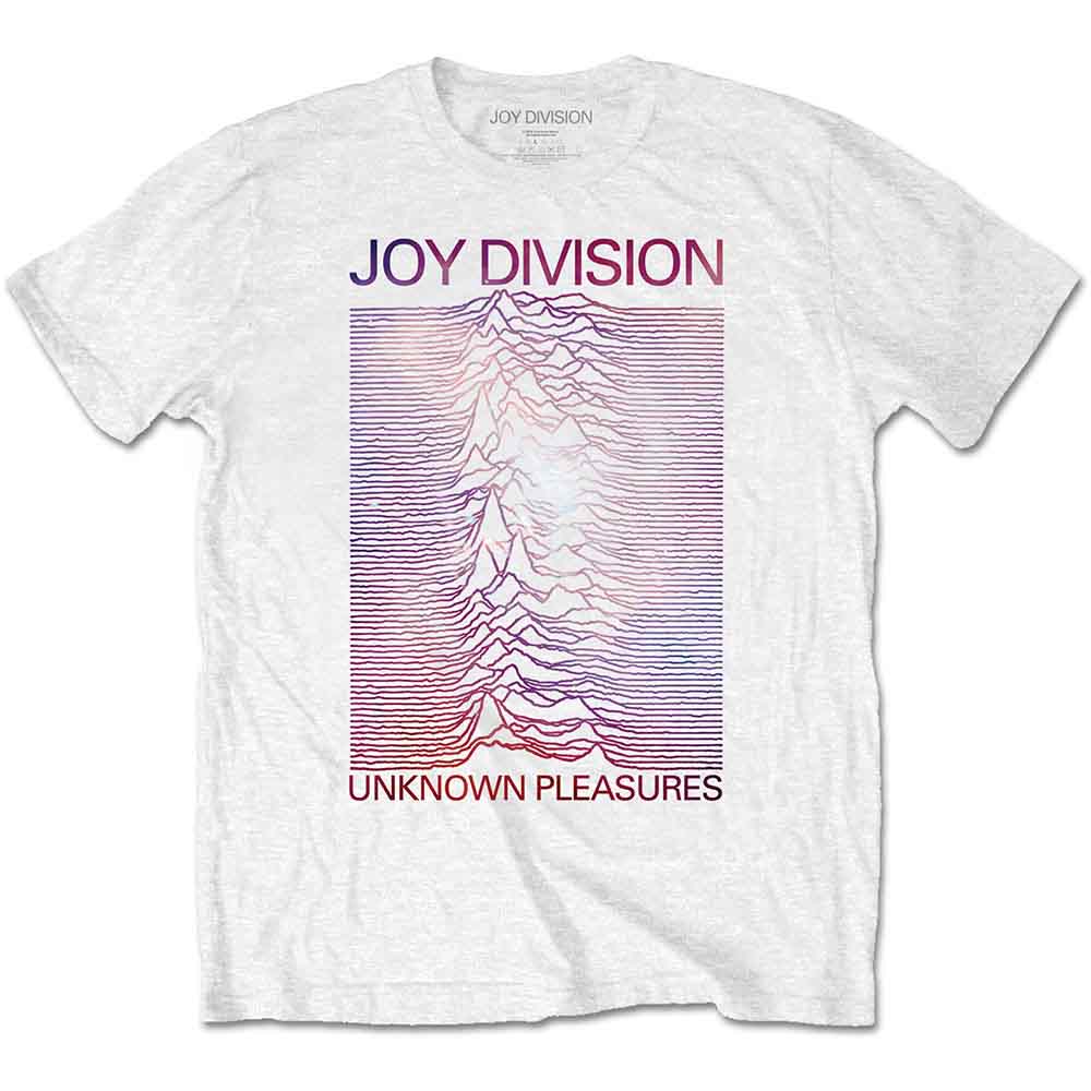 Joy Division | Space - Unknown Pleasures Gradient - T-Shirt White